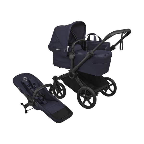 Bugaboo Donkey 6 Single Stroller 2-in-1 - Essential Bundle - Black/Deep Indigo — 1