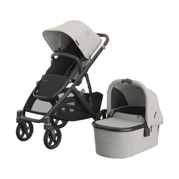 UPPAbaby VISTA V3 Stroller Bundle - Savannah | Dubatti by Römer Babysafe Pro Car Seat | Dubatti by Römer Vario Base 5Z — 1