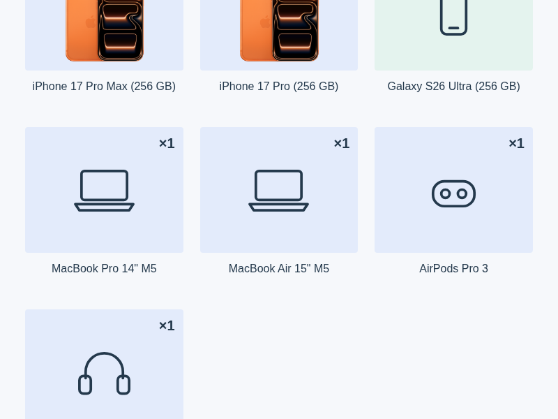 Amazon Lot 08 — Apple and Samsung mix — 1