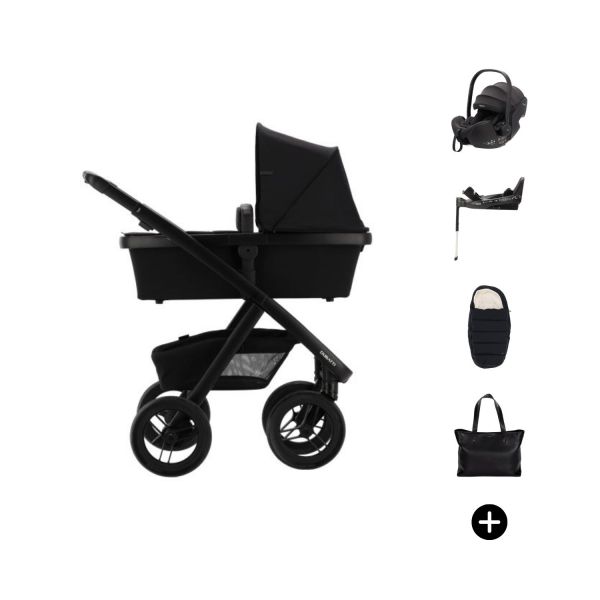 Dubatti Two E2 Stroller Bundle - Pitch Black / Black / Black — 1