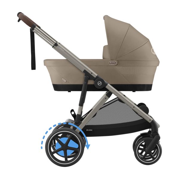 Cybex e-Gazelle S 3-in-1 Stroller Set XL Incl. Amya - Taupe/Almond Beige — 1